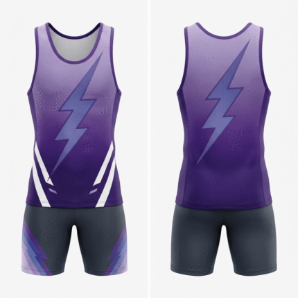 Custom Purple Roller Derby Uniform Set – Performance Tank Top & Compression Shorts