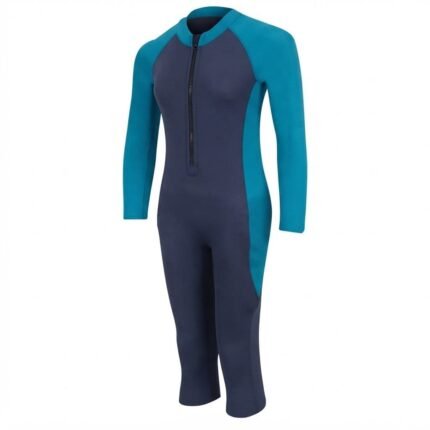 Custom Blue & Teal Wetsuit | Premium Full Body Swimming & Diving Suit for Water Sports Brands