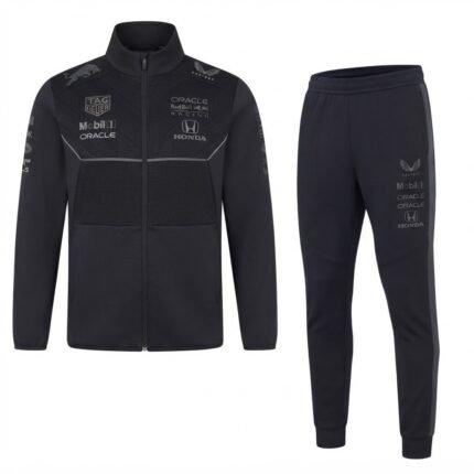 Custom Motorsport Racing Tracksuit | Black Racing Team Jacket & Jogger Set