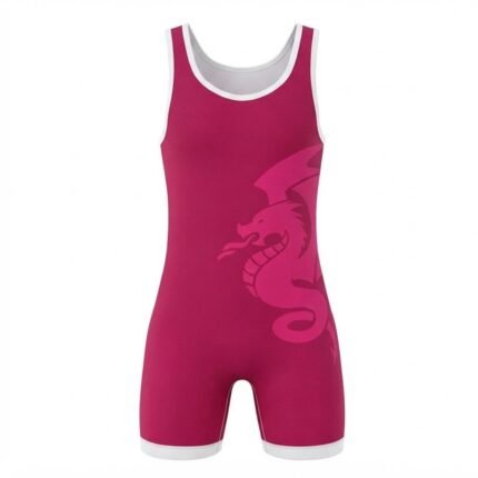 Custom Pink Wrestling Singlet | Dragon Design Wrestling Uniform